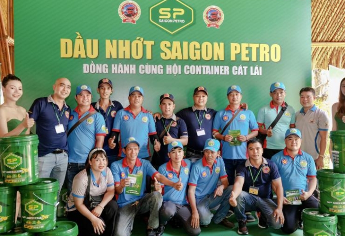 DẦU NHỚT SAIGON PETRO ĐỒNG HÀNH CÙNG HỘI CONTAINER CÁT LÁI