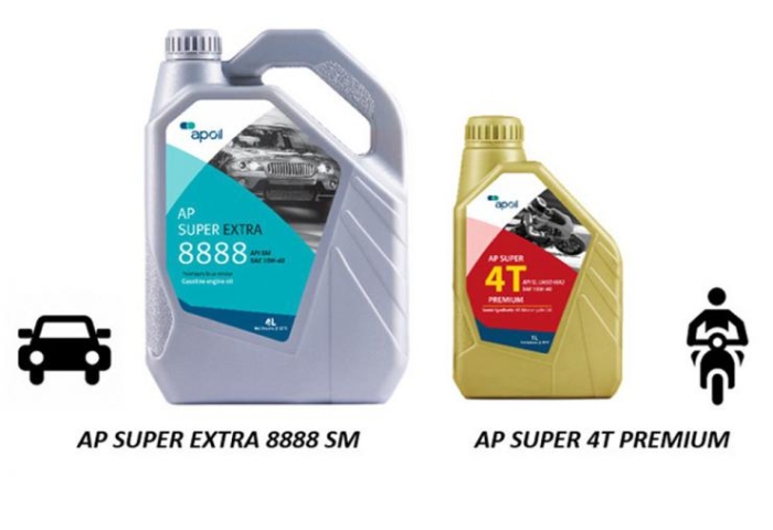 AP SAIGON PETRO RA MẮT SẢN PHẨM MỚI DẦU NHỚT XE MÁY AP SUPER 4T PREMIUM VÀ DẦU NHỚT XE HƠI AP SUPER EXTRA 8888
