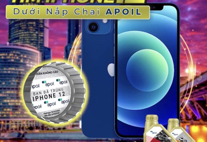 CHƯƠNG TRÌNH KHUYẾN MẠI “TÌM IPHONE 12 DƯỚI NẮP CHAI APOIL”