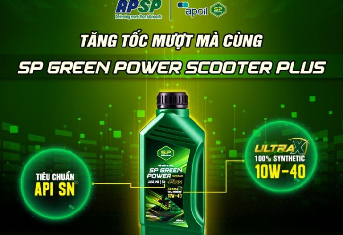 ƯU ĐIỂM CỦA DẦU NHỚT SP GREEN POWER SCOOTER PLUS PHÙ HỢP VỚI XE TAY GA