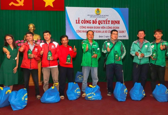 THÀNH LẬP NGHIỆP ĐOÀN LÁI XE CÔNG NGHỆ QUẬN 7