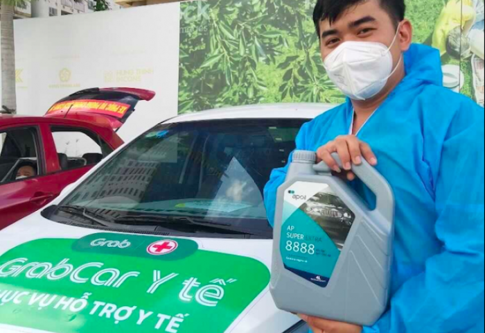 AP SAIGON PETRO ĐỒNG HÀNH CÙNG NHỮNG CHUYẾN XE GRABCAR Y TẾ TRÊN HÀNH TRÌNH PHÒNG - CHỐNG DỊCH COVID-19
