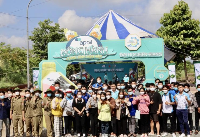 KHỞI ĐỘNG CHUỖI HÀNH TRÌNH “DẦU NHỚT AP OIL ĐỒNG HÀNH CÙNG SINH VIÊN VIỆT” TẠI TRƯỜNG ĐẠI HỌC KIÊN GIANG”
