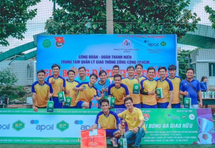 AP SAIGON PETRO ĐỒNG HÀNH CÙNG SỞ GTVT TPHCM TRONG GIẢI BÓNG ĐÁ TRUYỀN THỐNG