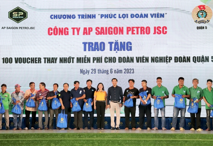 DẦU NHỜN AP SAIGON PETRO ĐỒNG HÀNH CÙNG LIÊN ĐOÀN LAO ĐÔNG QUẬN 5 TẠI NGÀY HỘI ĐOÀN VIÊN 2023