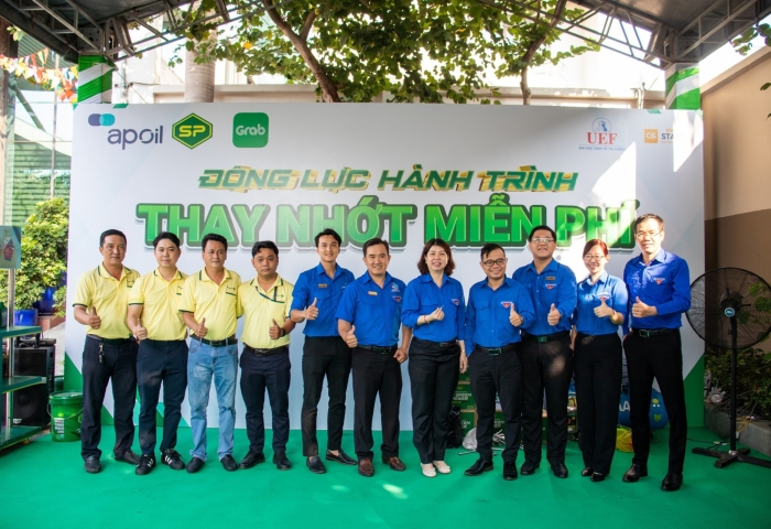 CHƯƠNG TRÌNH "ĐỘNG LỰC HÀNH TRÌNH - THAY NHỚT MIỄN PHÍ" TẠI TRƯỜNG ĐẠI HỌC KINH TẾ - TÀI CHÍNH