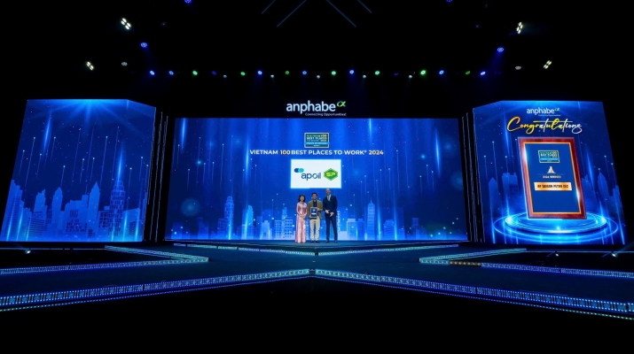 AP SAIGON PETRO TỰ HÀO NHẬN GIẢI THƯỞNG TOP 100 NƠI LÀM VIỆC TỐT NHẤT VIỆT NAM