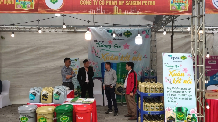 CHƯƠNG TRÌNH QUẢNG BÁ DẦU NHỜN AP SAIGON PETRO TẠI GIAN HÀNG HỘI CHỢ XUÂN LỄ GIỖ TỔ HỌ TRƯƠNG TOÀN QUỐC